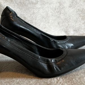 Prada Black Soft Leather Kitten Heels.  Size 8